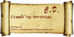 Czagány Dorottya névjegykártya